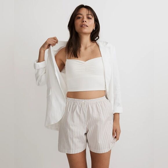 NWT Madewell Flex Sweetheart Crop Tank Top - Picture 3 of 8